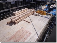 前週に床下地は完成