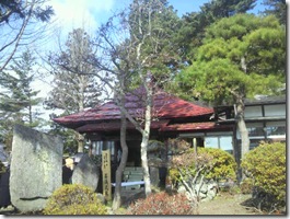 実弟のいるお寺にて