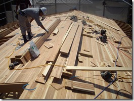 地上６ｍでの作業