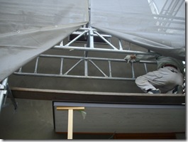 気をつけて、職人さん