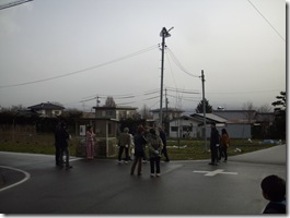 ゴミステーションにて